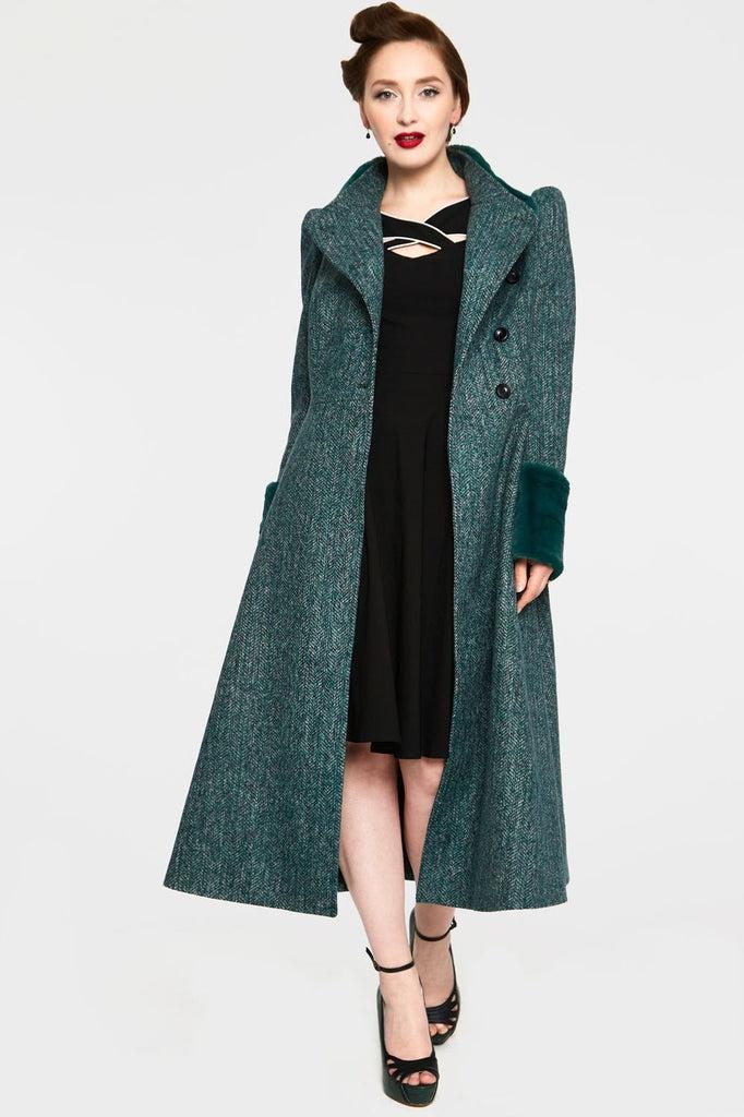 Navy Long Full Length Wool Jacket,long Fitted Coat,plus Size Winter Coat,dress  Coat,princess Coat,handmade Coat - Etsy