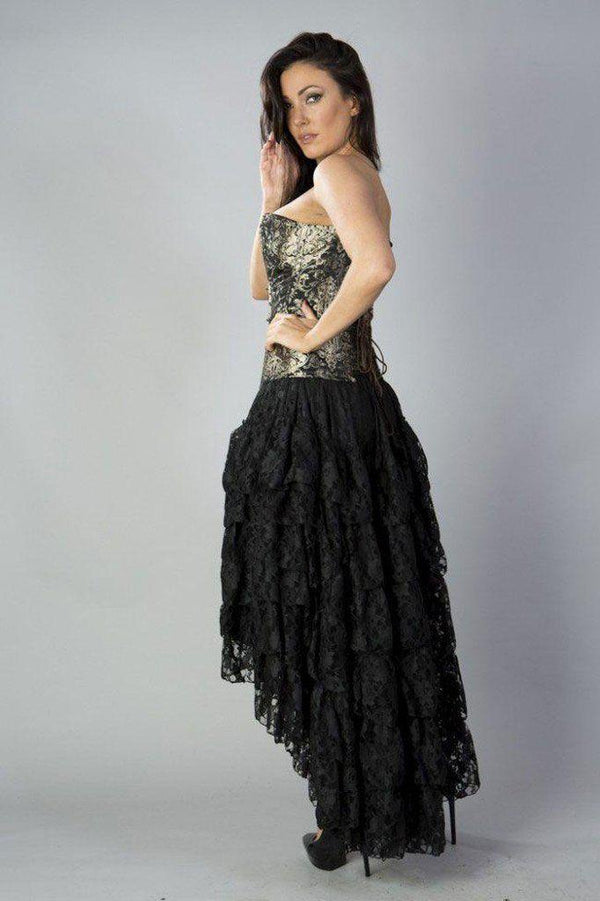 Black lace burlesque skirt online