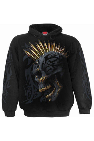 Black Gold - Hoody Black-Spiral-Dark Fashion Clothing