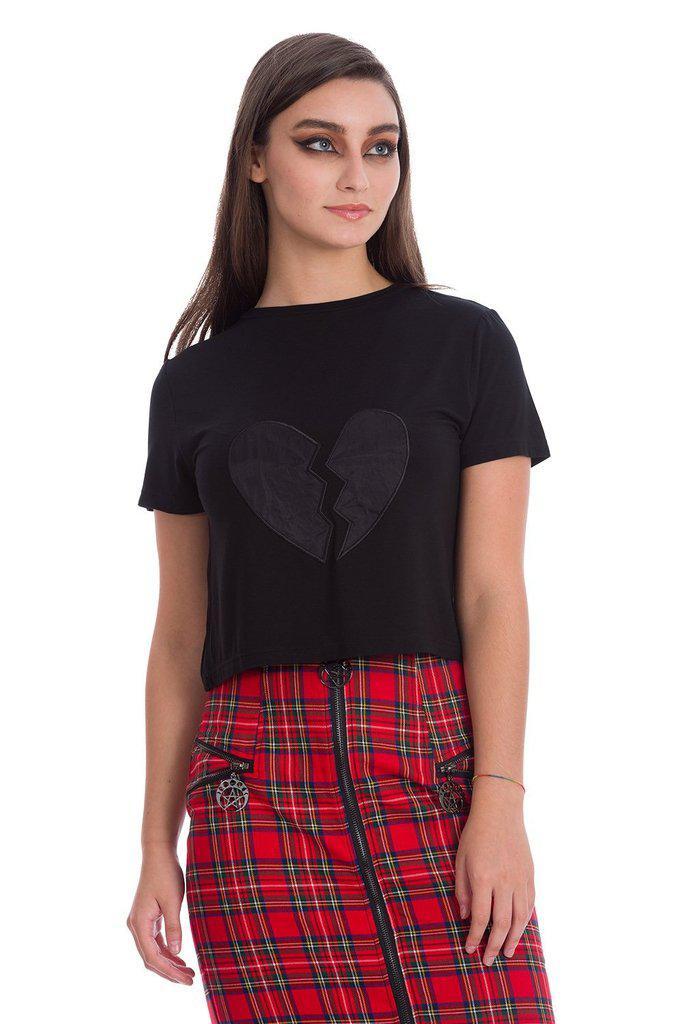 Broken Heart Jersey Top-Banned-Dark Fashion Clothing