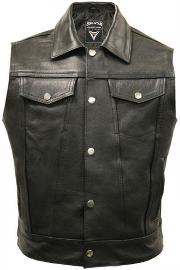 Leather cut 2024 off jacket