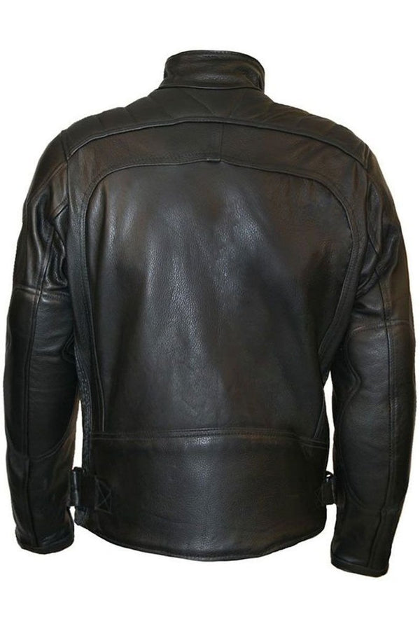 Skintan Leather Daytona Biker Jacket - Dark Fashion Clothing