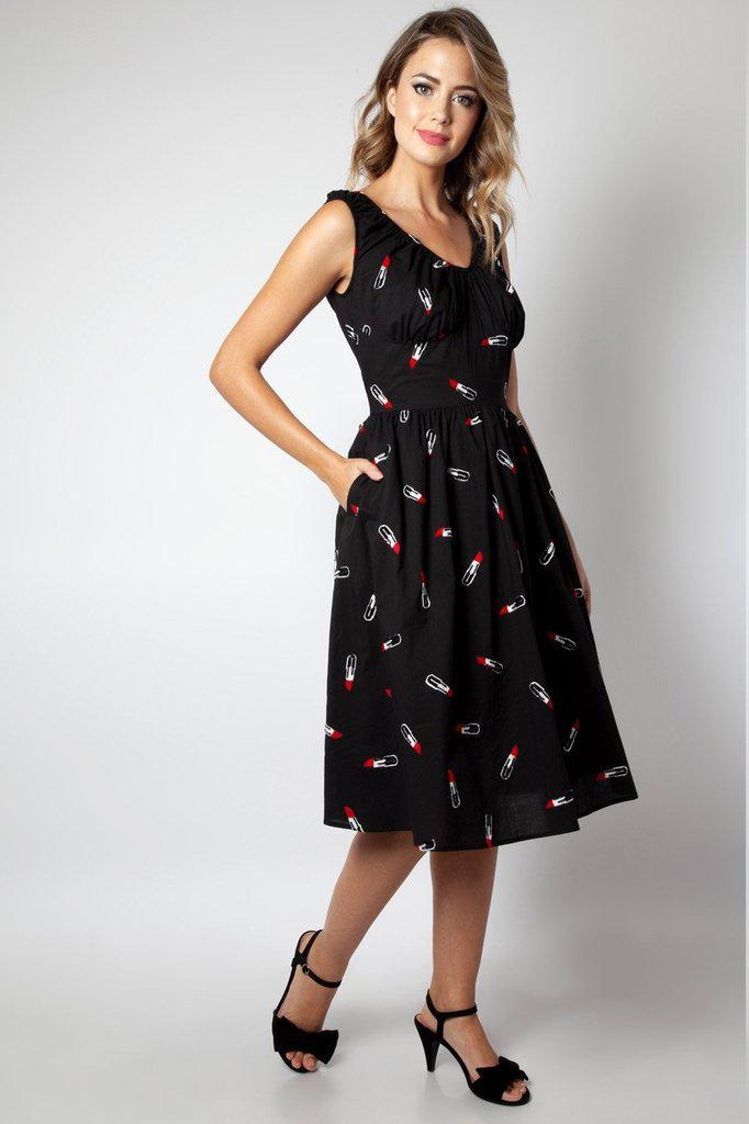 Lipstick 2024 print dress