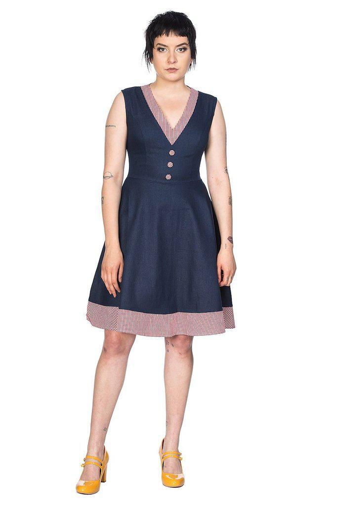 Diner Days Fit N Flare Dress-Banned-Dark Fashion Clothing