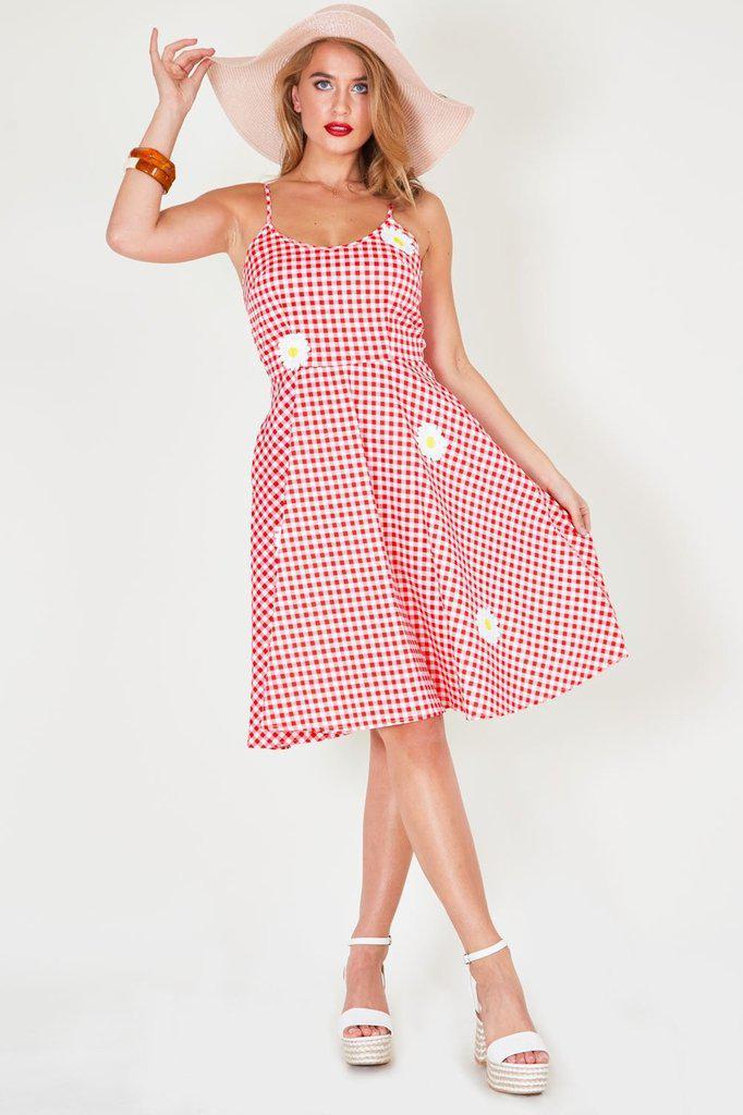 Dolly gingham hot sale midi dress