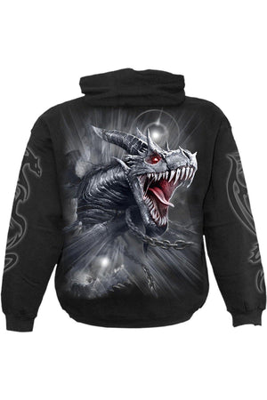 Dragon'S Cry - Hoody Black-Spiral-Dark Fashion Clothing