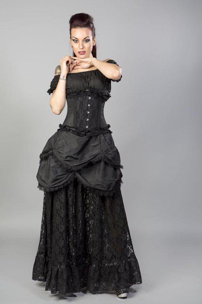 Dark Gothic Authentic Steel Boned Underbust Corset Dress buy in Delhi