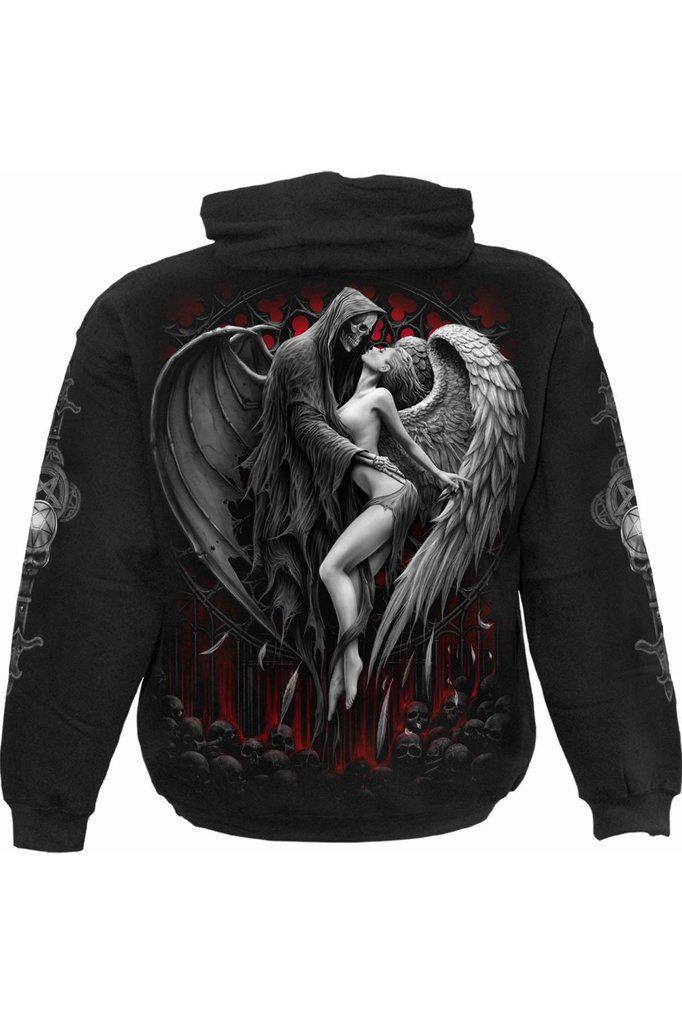 Forbidden - Hoody Black-Spiral-Dark Fashion Clothing