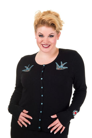 Hybrid Cardigan - Plus Sizes-Banned-Dark Fashion Clothing