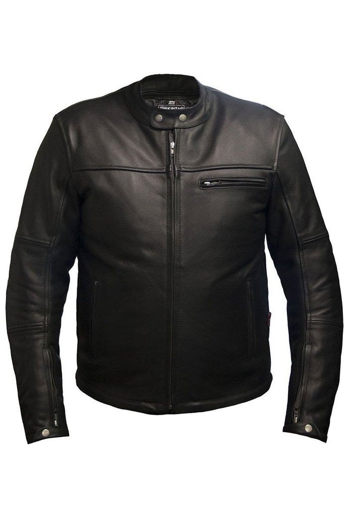 Skintan Leather Hydra Biker Jacket - Dark Fashion Clothing