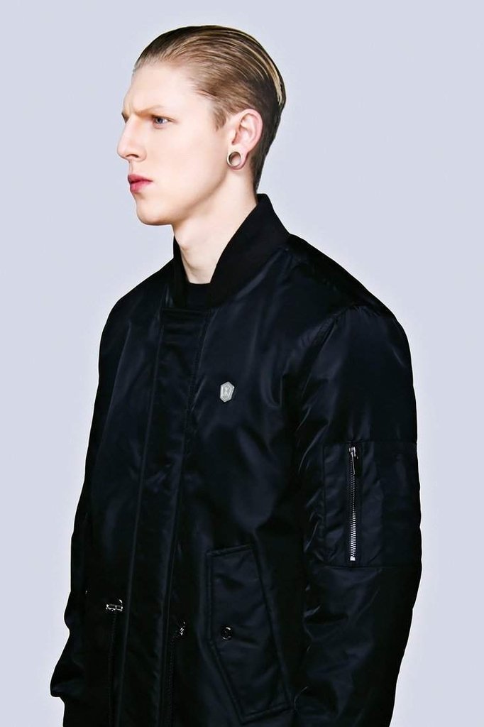 Long Fit MA1 Jacket by Long Clothing Unisex Dark Fashion Clothing