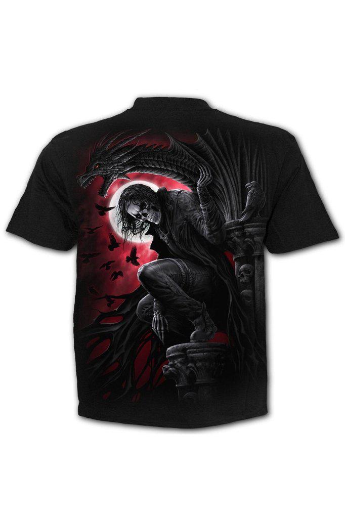 Night Stalker - T-Shirt Black-Spiral-Dark Fashion Clothing