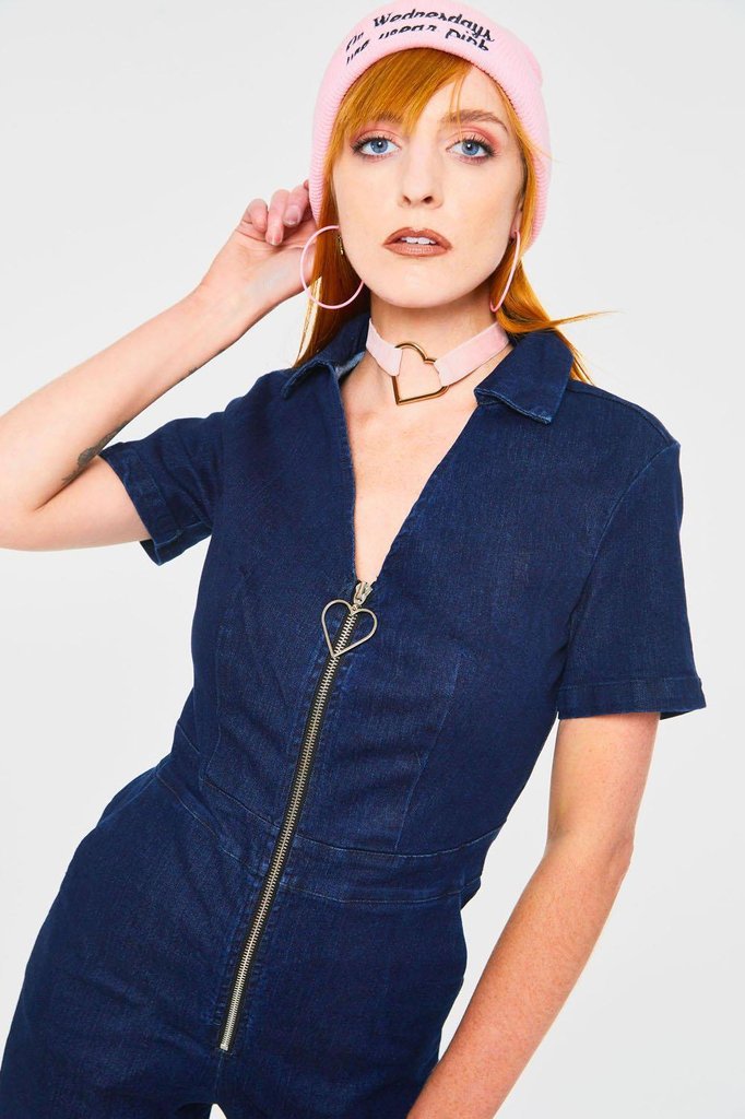 Denim boiler best sale suit shorts