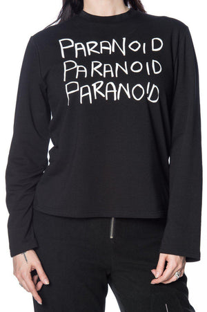 Paranoid Top-Banned-Dark Fashion Clothing