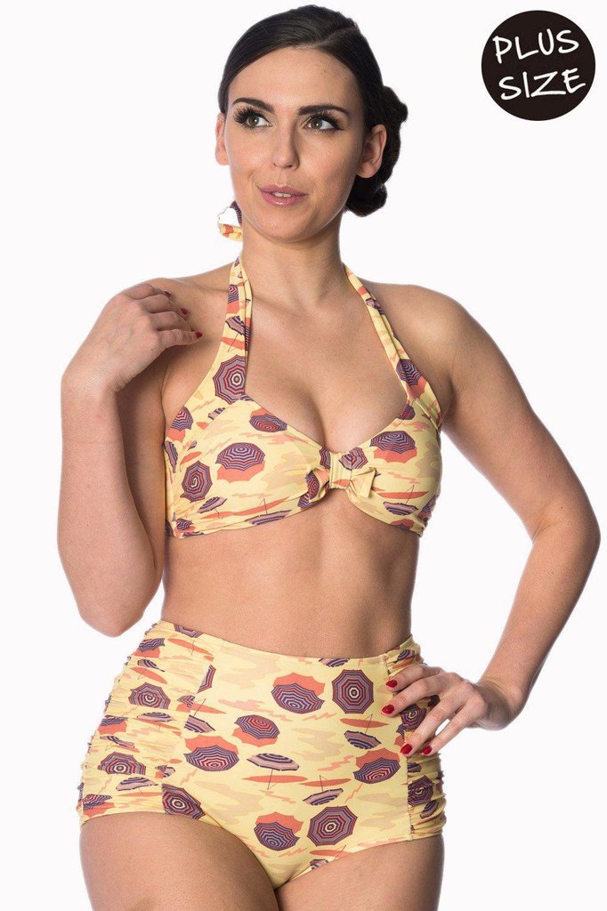 Banned Parasol Built Up Halter Bikini Bottoms Dark Fashion Clothing