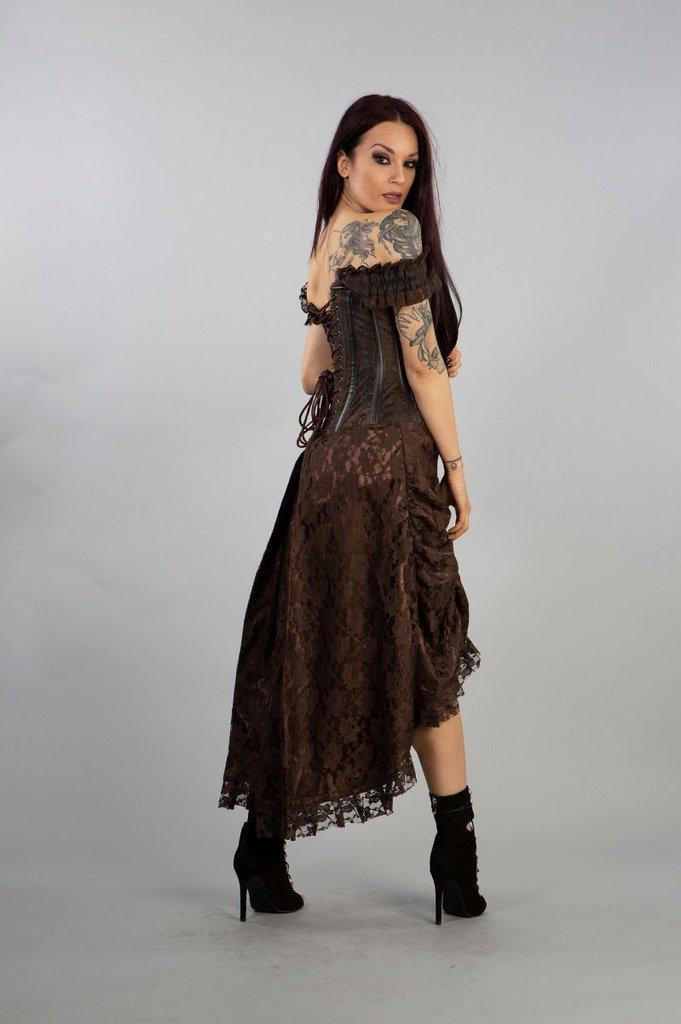 Passion Corset Dress In King Brocade - Burleska - Dark Fashion