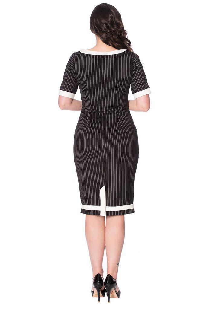 Power Woman Pencil Dress-Banned-Dark Fashion Clothing