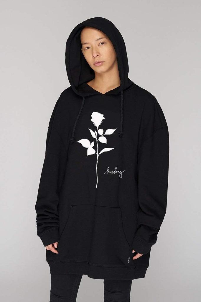 Rose design hoodie hotsell