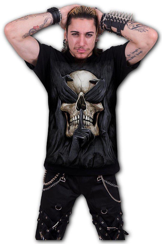 See No Evil - T-Shirt Black - Dark Fashion Clothing