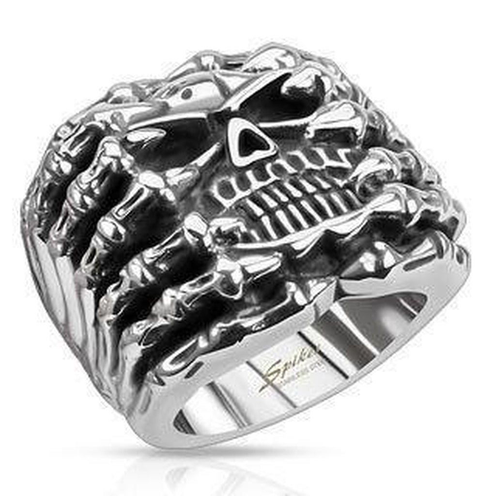 Spikes stainless steel on sale ring