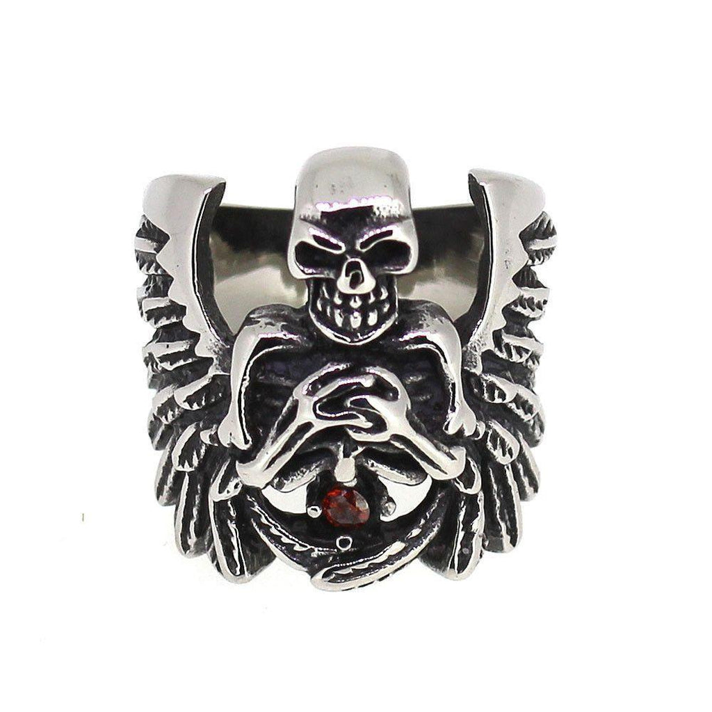 Skull ring clearance with wings