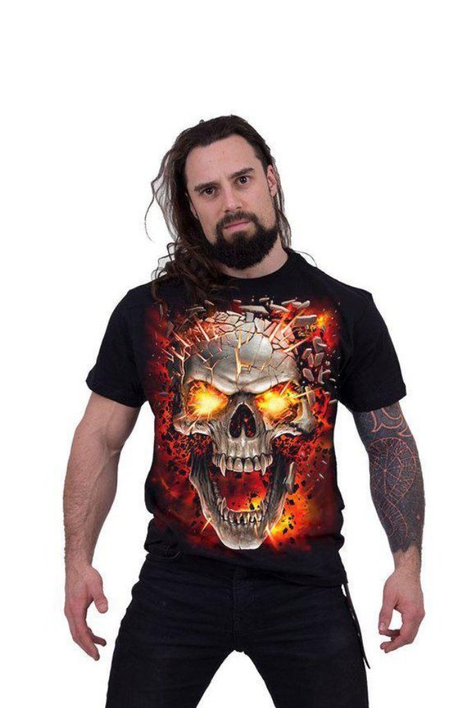 Fashion skull 2025 t shirt