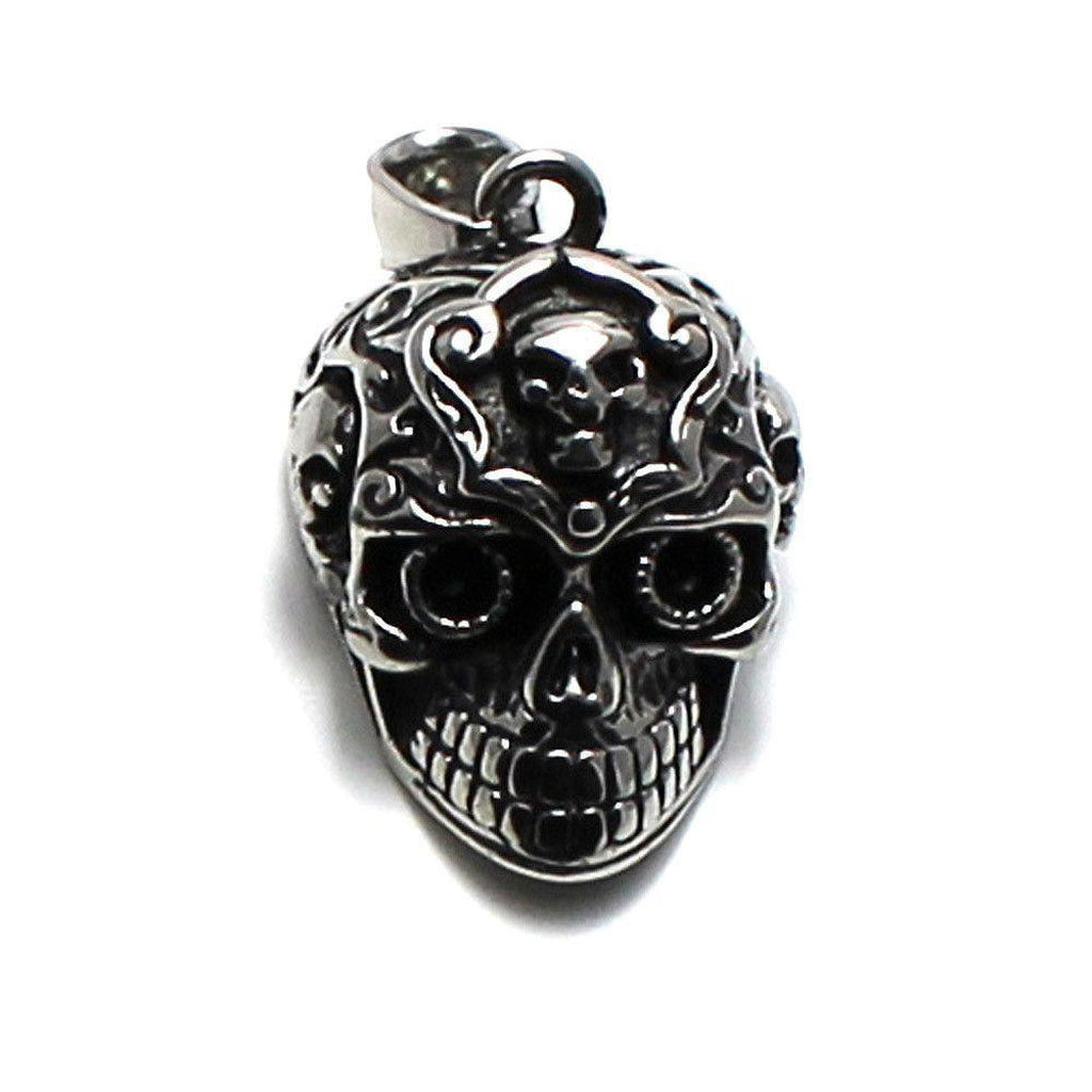 Stainless steel hot sale skull pendant