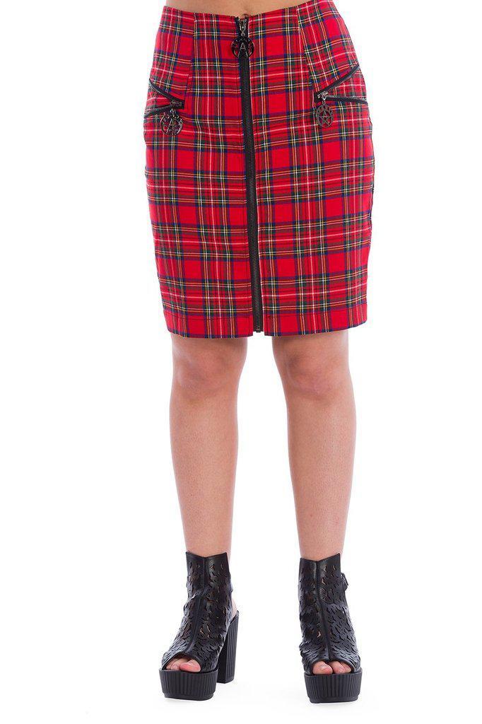 Tartan Zip Skirt