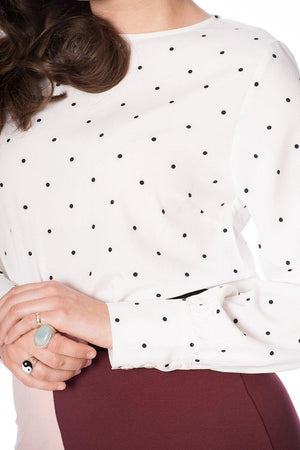 The Dotty Top-Banned-Dark Fashion Clothing