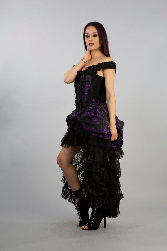 Victorian Dress, Gothic, Black Corset Dress, Ophelie