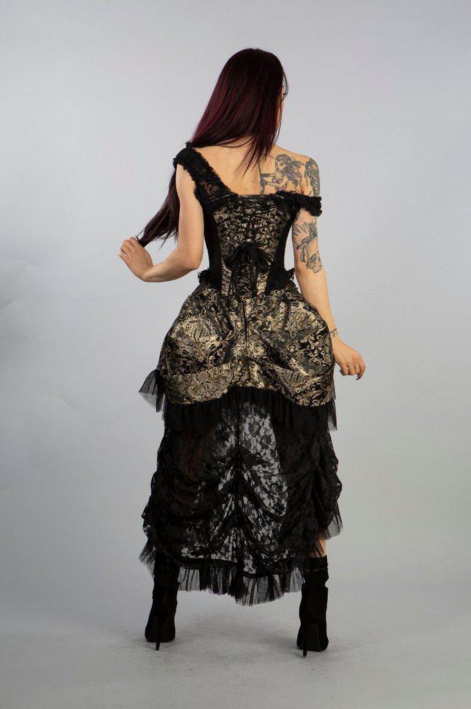 Passion Corset Dress In King Brocade - Burleska - Dark Fashion Clothing